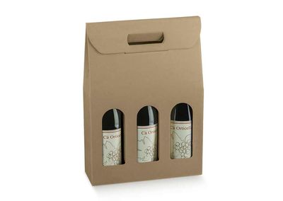 Scatola Bottiglie A 3 Avana Scatola Bottiglie A 3 Avana