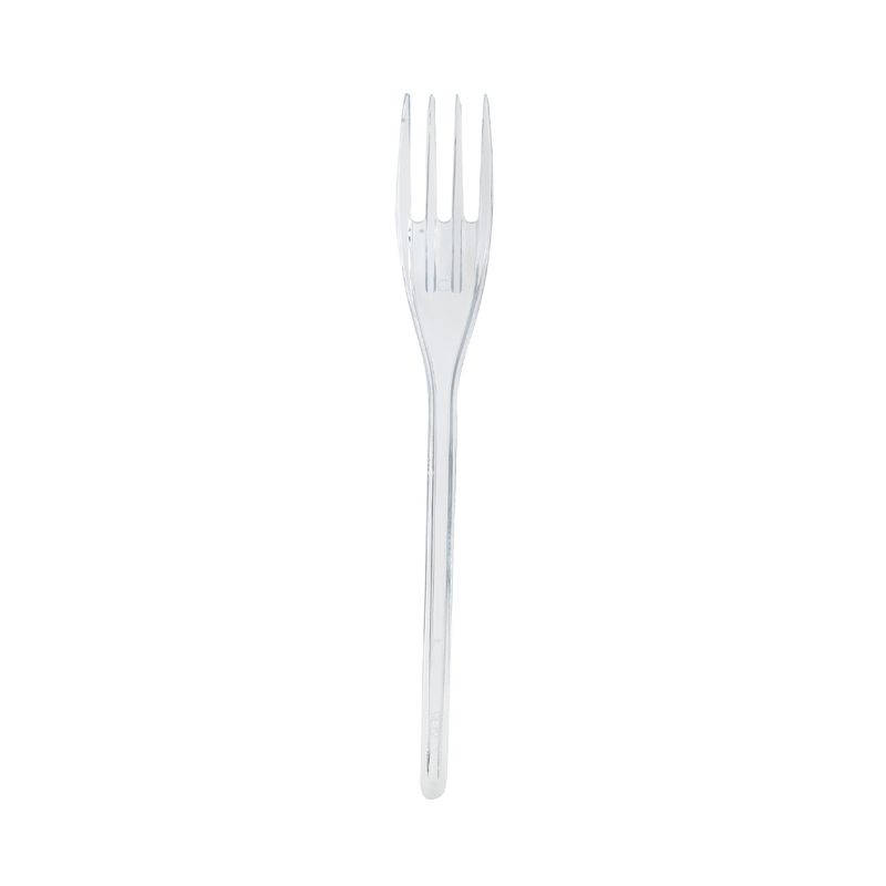 Forchette in Plastica Trasparente Pezzi 100