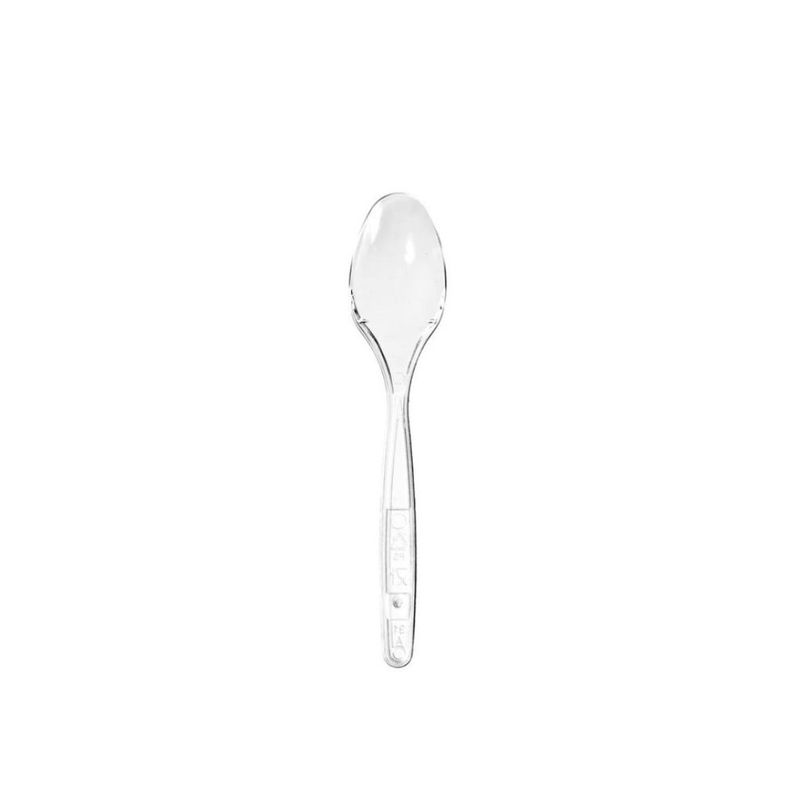 Cucchiaini in Plastica Trasparente Pezzi 50