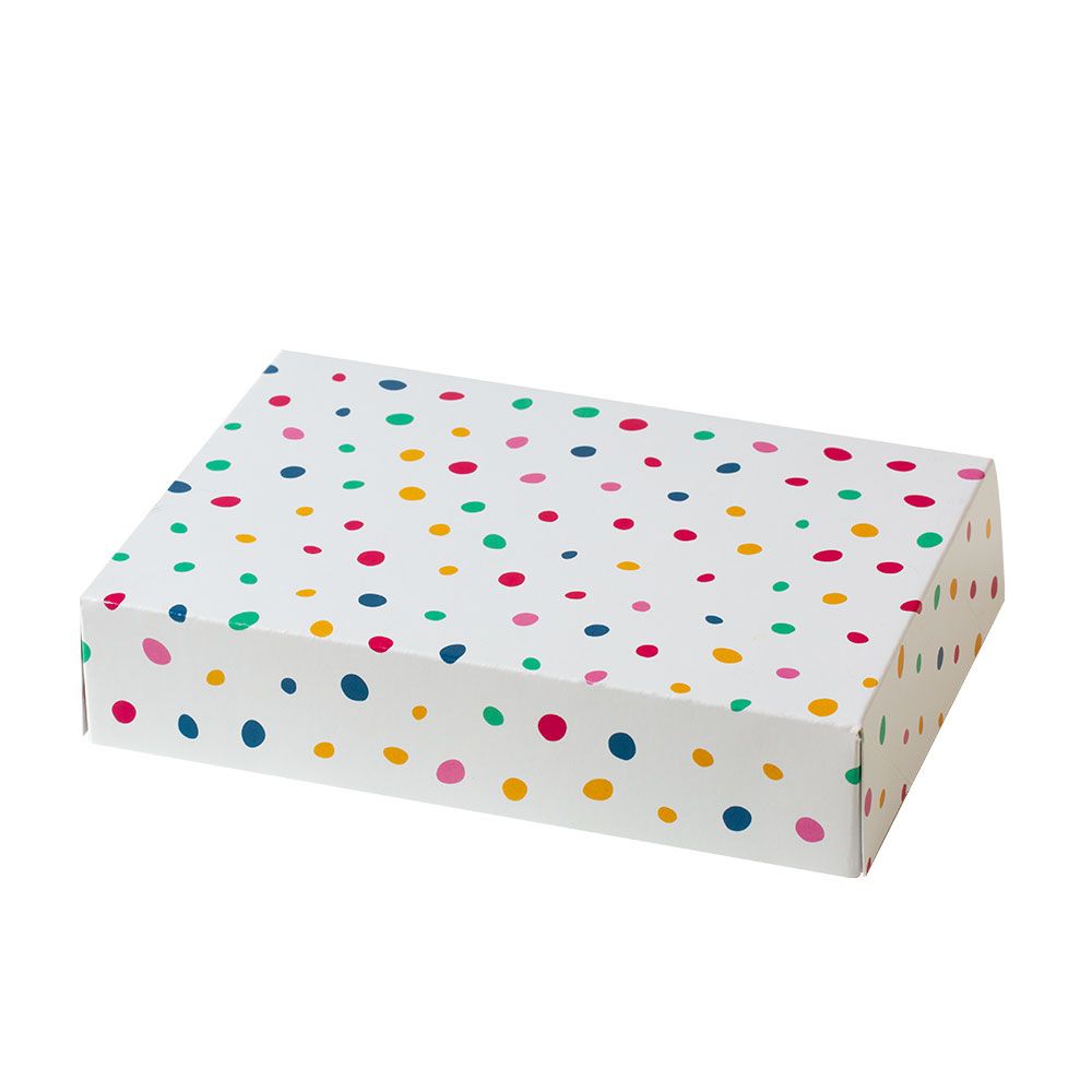Scatola per Dolci Pois  23 x 16 x 5 h cm