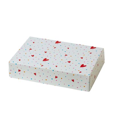 Scatola per Dolci Cuoricini  23 x 16 x 5 h cm