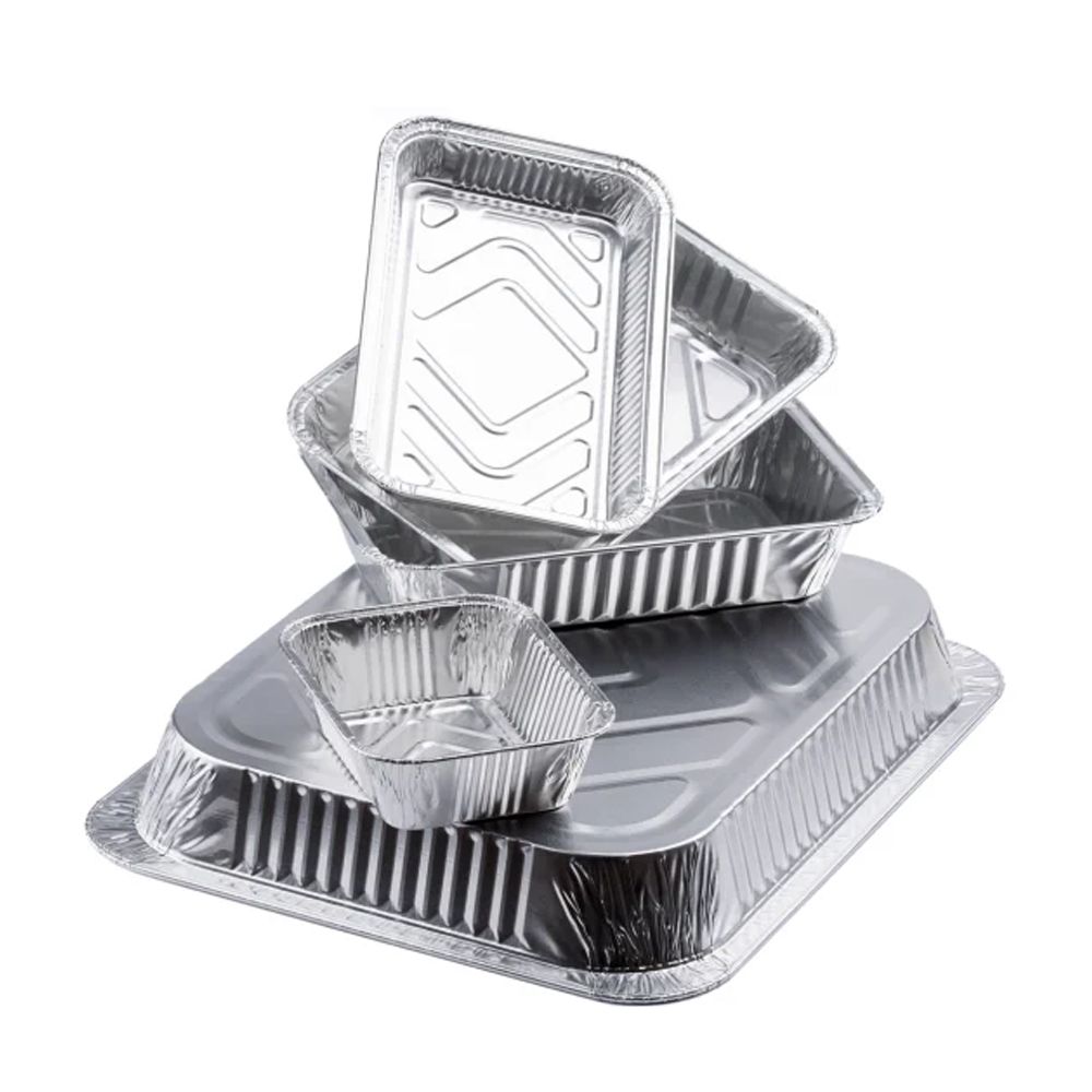 Vaschetta Alluminio da 1 Porzione 100 Pezzi Vaschetta Alluminio da 1 Porzione 100 Pezzi