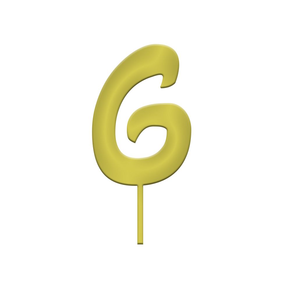 Topper in Plexiglass Lettera  Topper in Plexiglass Lettera "G" Oro