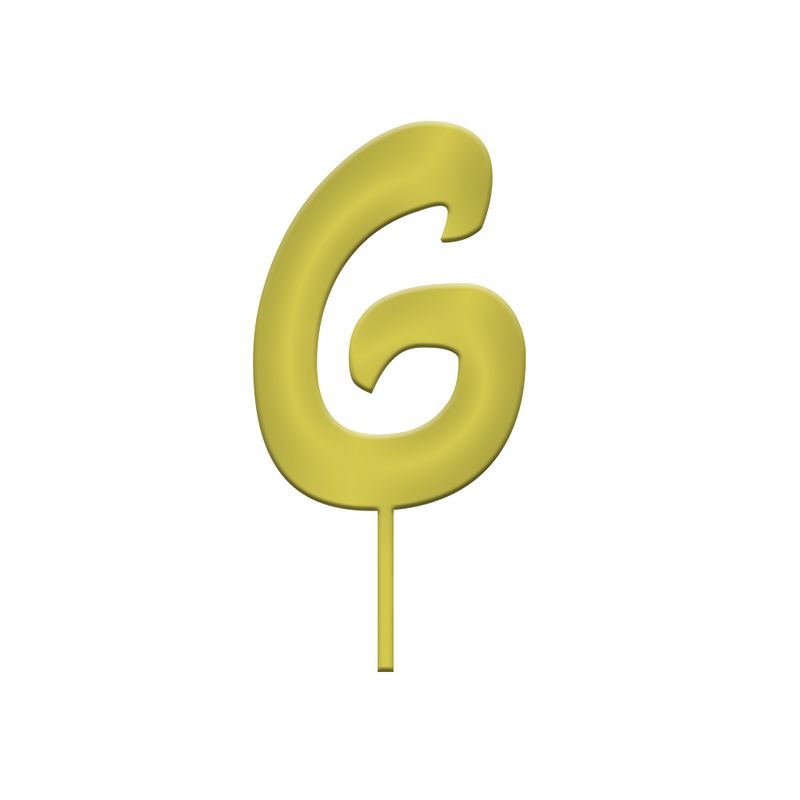 Topper in Plexiglass Lettera "G" Oro