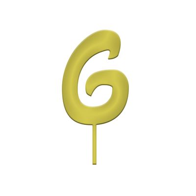 Topper in Plexiglass Lettera  Topper in Plexiglass Lettera "G" Oro