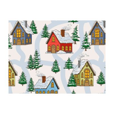 Scatola Happy per Dolcetti Paesaggio Innevato 18 x 13,5 x 7,5 h cm Scatola Happy per Dolcetti Paesaggio Innevato 18 x 13,5 x 7,5 h cm