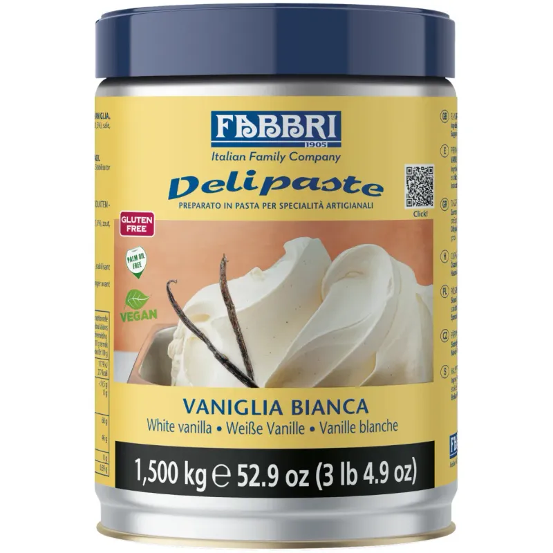 Pasta Delipaste Vaniglia Bianca Lattina Kg.1,500