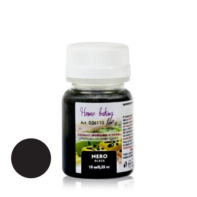 Colore Polvere Liposolubile  NERO 5 Grammi