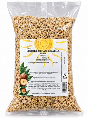 Granella Nocciola Tostata 2-4 MM Busta kg.1 Granella Nocciola Tostata 2-4 MM Busta kg.1