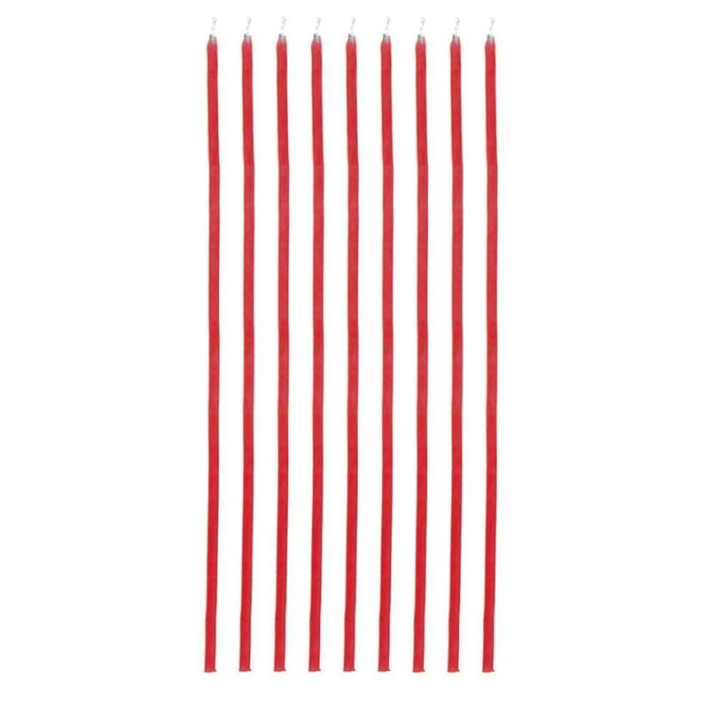 Candeline Spaghetto Rosse 24 Pezzi