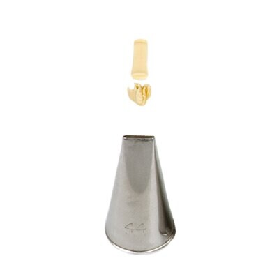 Bocchetta Inox Decorazioni Piatta N.44