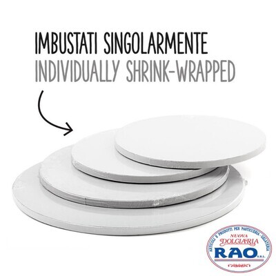 Cake Board Sottotorta Tondo Bianco Diametro 25 Cm