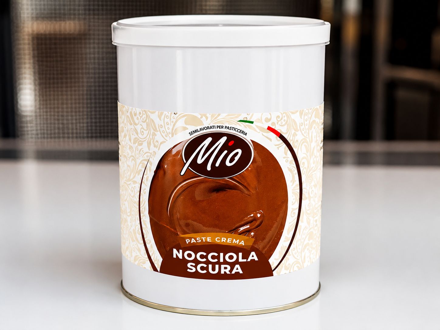 Pasta Nocciola Scura "Mio" Lattina Kg. 1