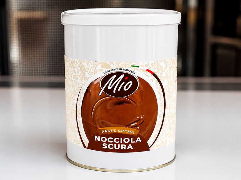 Pasta Nocciola Scura "Mio" Lattina Kg. 1