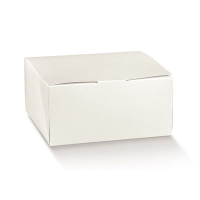 Scatola Soft Quadrata 12 x 12 x 6 Cm Fibra Bianca
