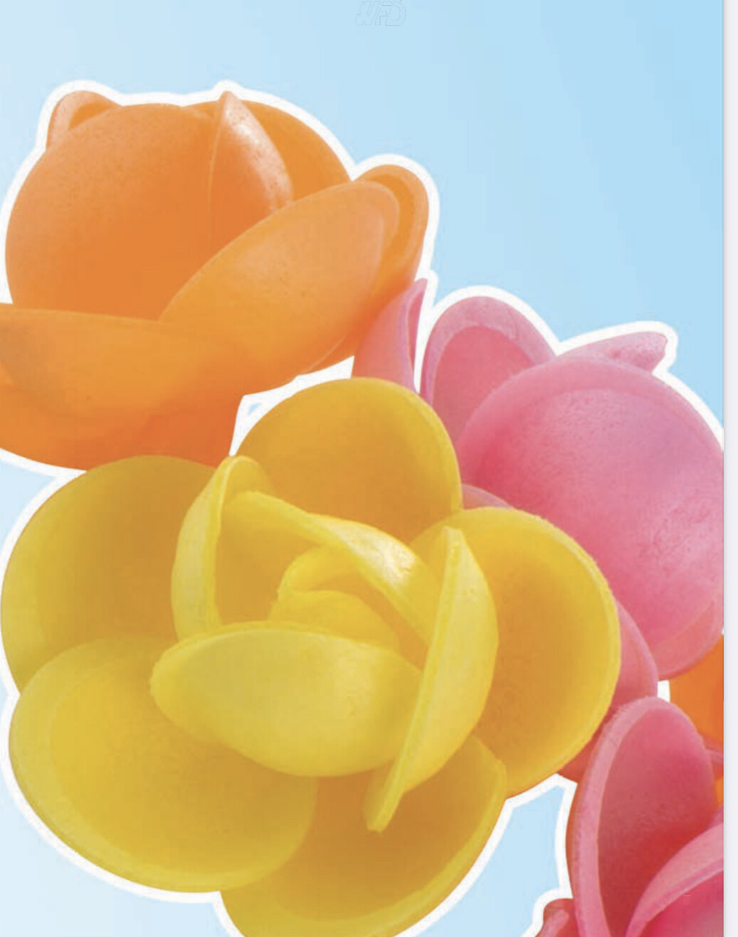 Fiori Rosa Cialda Grande Assortiti Pezzi 10