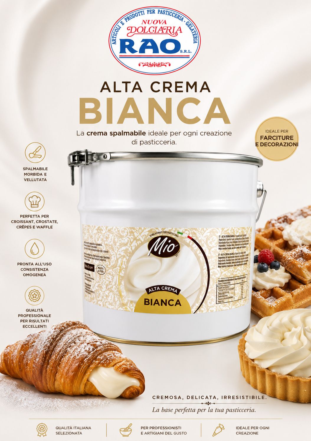 Crema Spalmabile Bianca  8 Kg