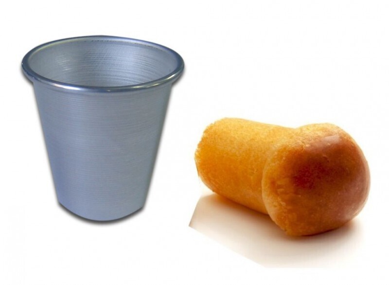 Stampi Babà Mignon Cm 3,5 H 3,8 Stampi Babà Mignon Cm 3,5 H 3,8