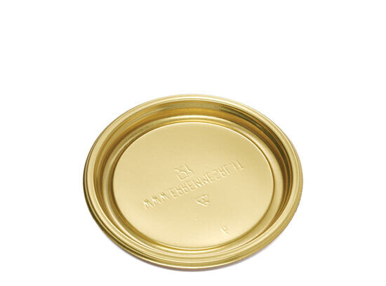 Piattino Glitter Monoporzione Tondo Oro Cm.9 Pezzi 100