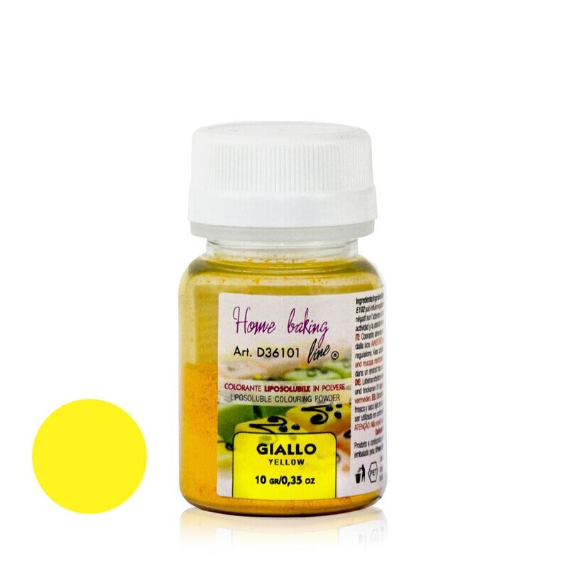 Colore Polvere Liposolubile  Giallo - 10 Grammi
