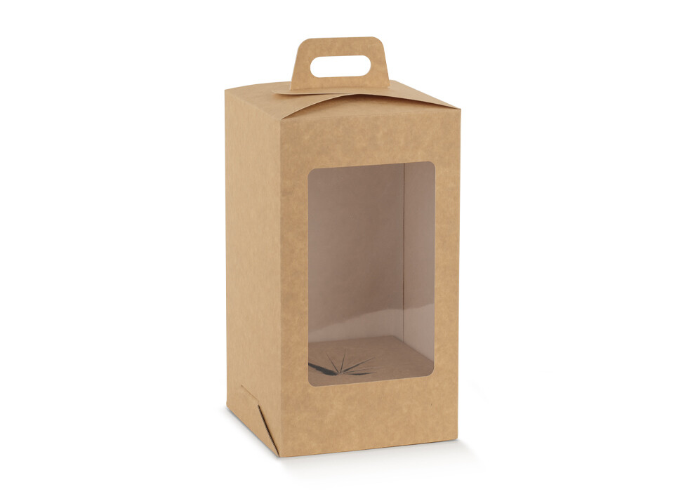 Scatola Uovo Pasqua Golosa Con Finestra Avana 15 x 15 h.27