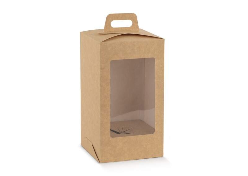 Scatola Uovo Pasqua Golosa Con Finestra Avana 15 x 15 h.27