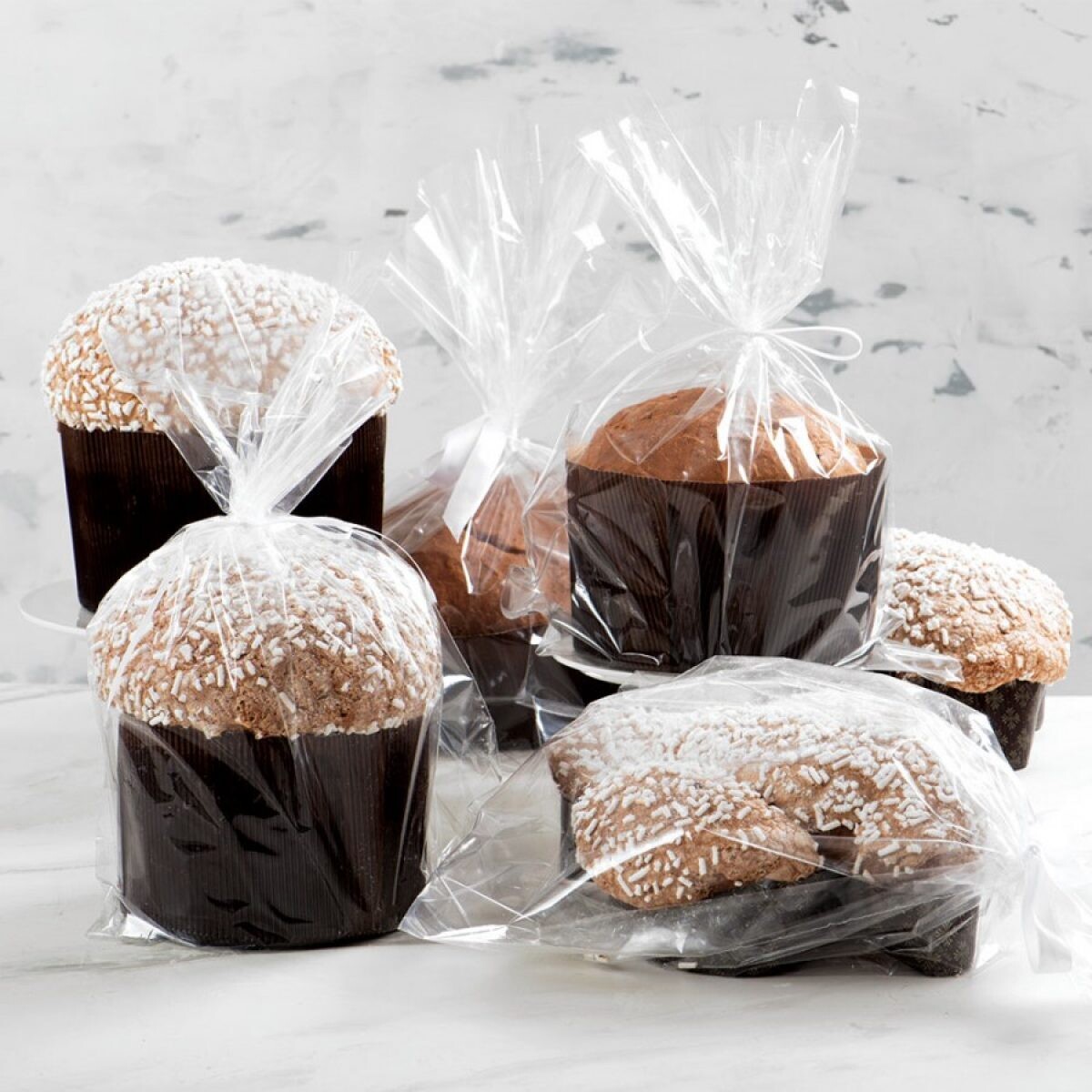 Sacchetti Moplefan Panettone-Colombe 30x40 PEZZI 100 Sacchetti Moplefan Panettone-Colombe 30x40 PEZZI 100