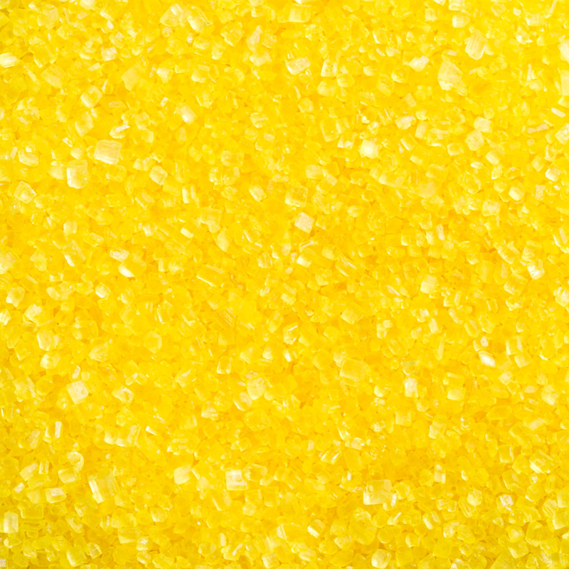 Zucchero Glitterato Colore Giallo 100 Grammi
