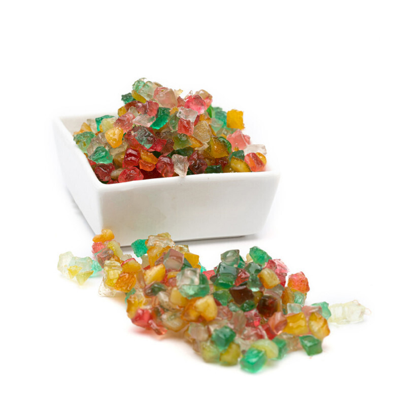 Cubetti di Macedonia Canditi Barattolo da 1 Kg