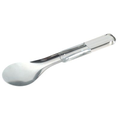Paletta Gelato Acciaio Inox Manico Trasparente 25 Cm Paletta Gelato Acciaio Inox Manico Trasparente 25 Cm