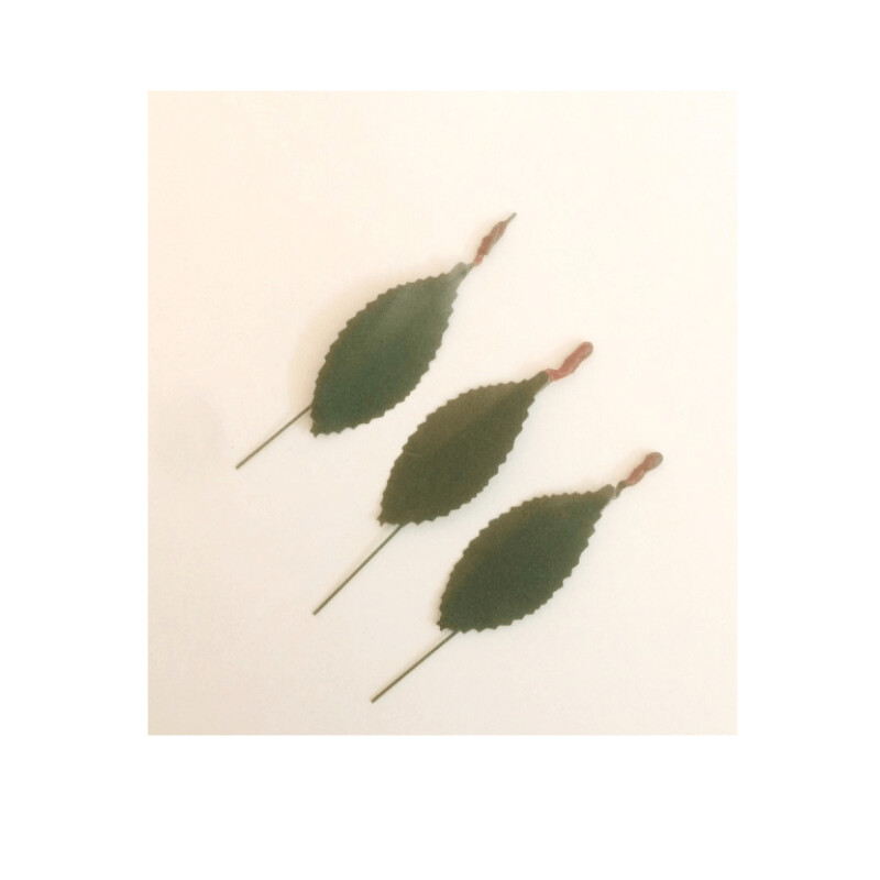 Foglie Ciliegia 1 Gambo Frutta Martorana 25 pezzi Foglie Ciliegia 1 Gambo Frutta Martorana 25 pezzi