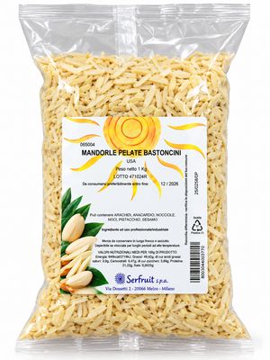 Mandorle Pelate Bastoncini 1 Kg Mandorle Pelate Bastoncini 1 Kg
