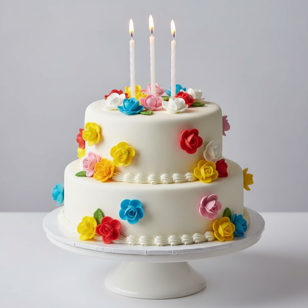 Fiori Cialda Rosa Grande Rossa - Pezzi 100