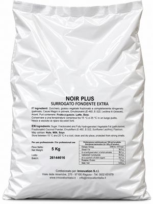 Copertura Surrogato Fondente Noir Plus Mio Busta Kg.5 Copertura Surrogato Fondente Noir Plus Mio Busta Kg.5