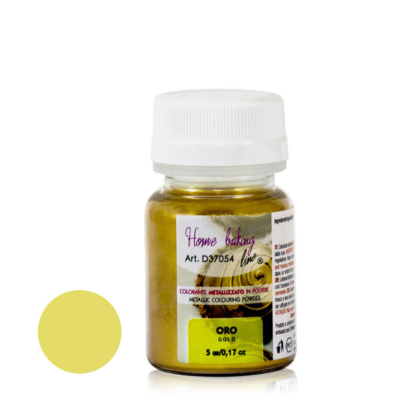 Colore Alimentare Polvere Metallizzata Oro  Grammi 5