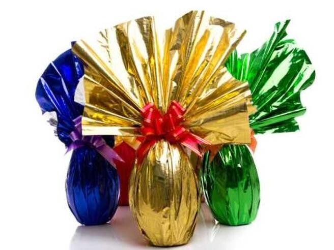 Incarto Uova di Pasqua Goffrato 80 x 80 cm Kg. 1