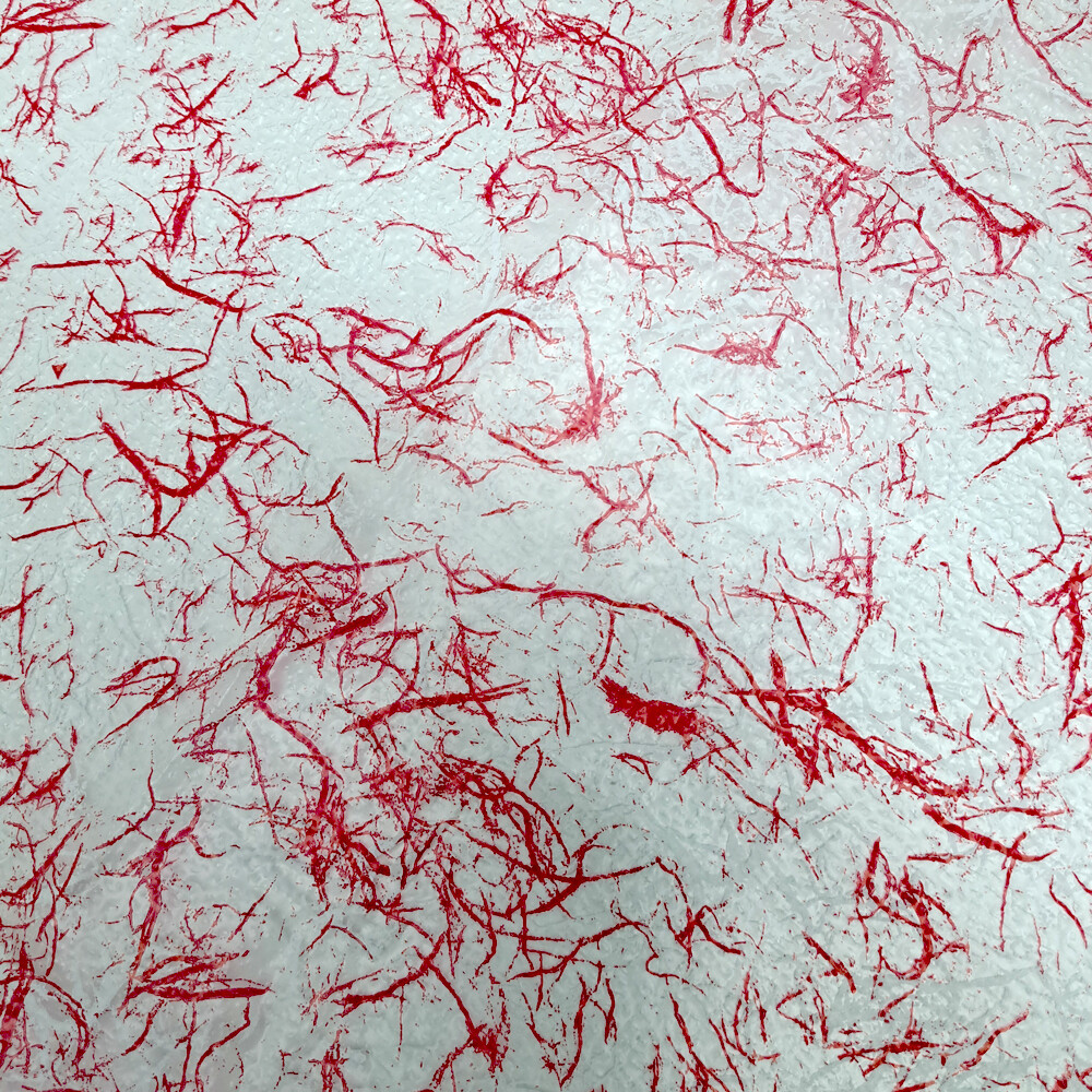 Incarto Goffrato Uova di Pasqua 100 x 100 cm Kg. 1, Colore: Bianco e Rosso