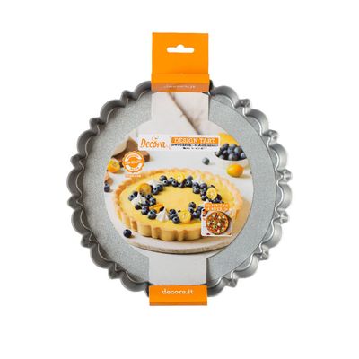 ​Stampo Crostata Moderna Fondo Removibile Cm. 25 x 3h