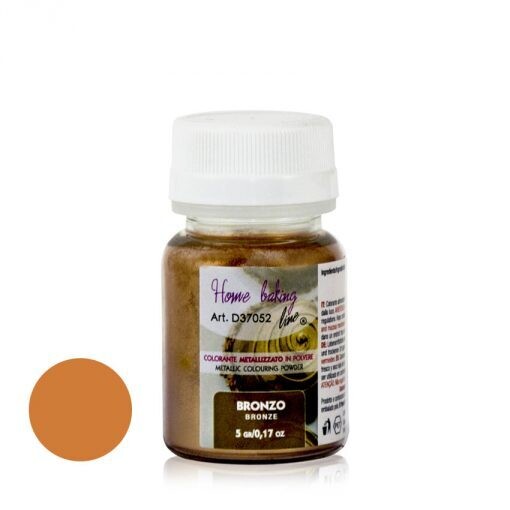 Colore Polvere Alimentare Metallizzata Bronzo  Grammi 5