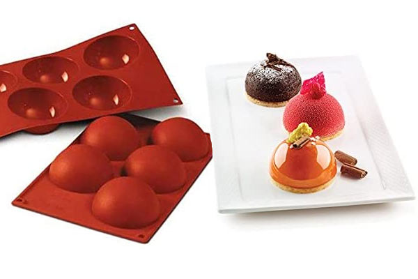 Stampo Silikone Semisfera  5 Impronte