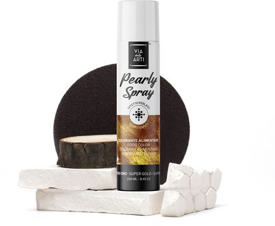 Colore Alimentare Spray Perlato Oro - 250 ML