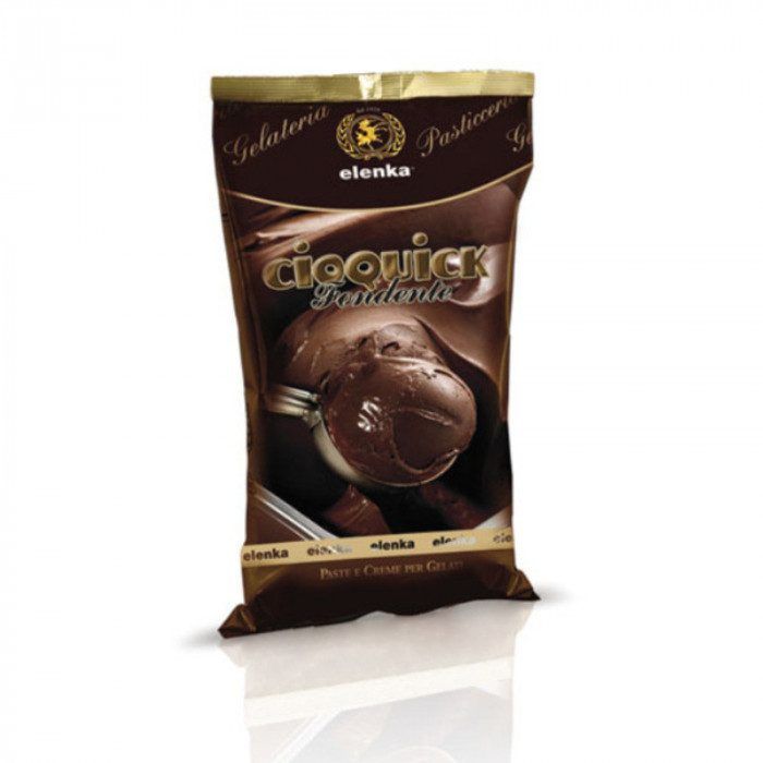Base Gelato Cioquick Cioccolato Fondente Elenka Busta kg 1.6 Base Gelato Cioquick Cioccolato Fondente Elenka Busta kg 1.6