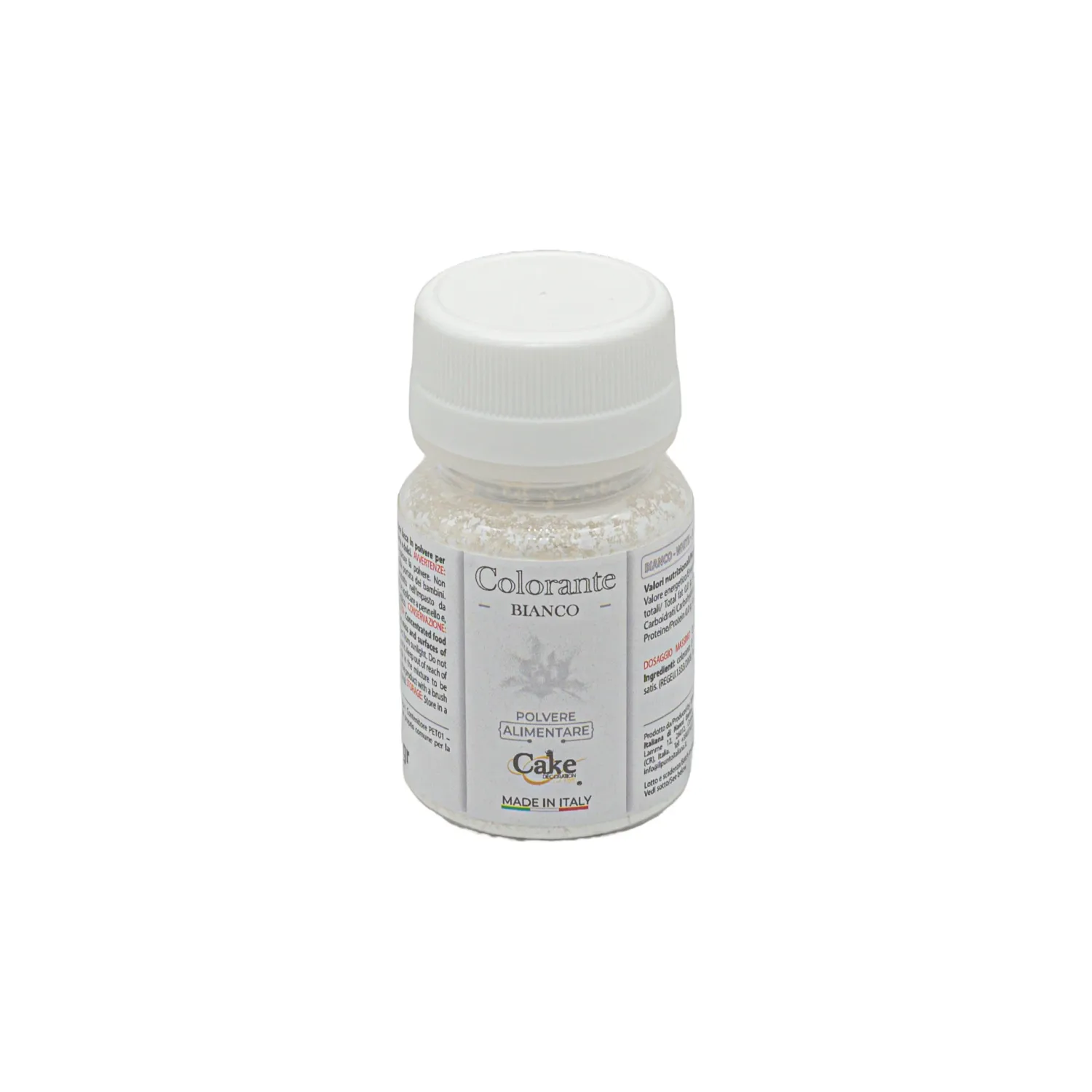 Colorante Polvere Bianco Liposolubile E170 - 50 Grammi