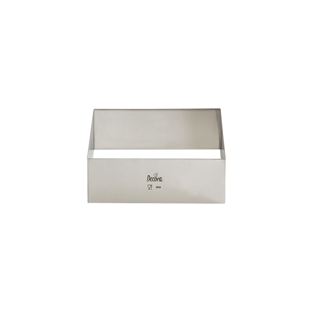 Stampo Quadrato in Acciaio Inox 8 x 8 x h 4,5 Cm