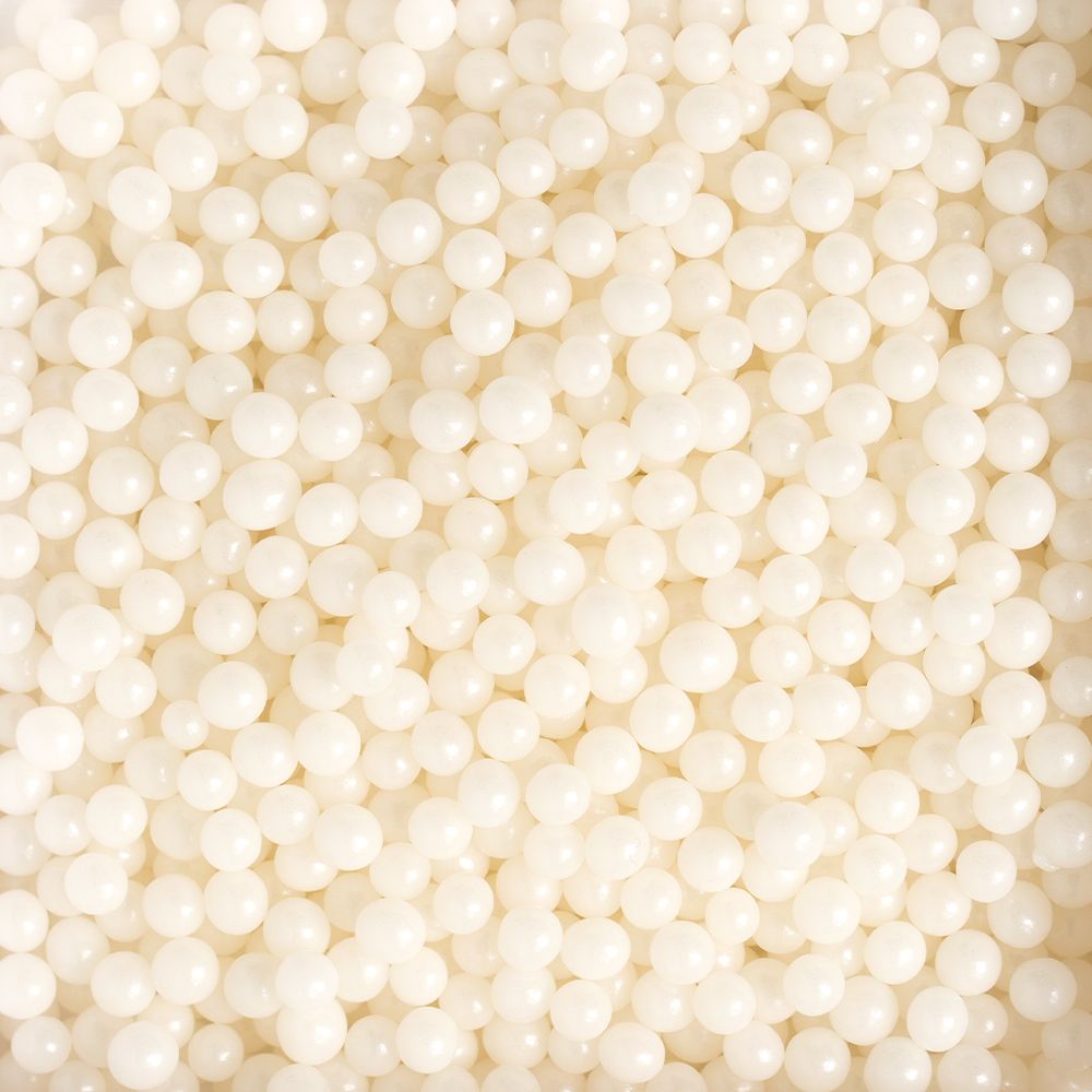 Perle Zucchero Medie Bianche 1 Kg
