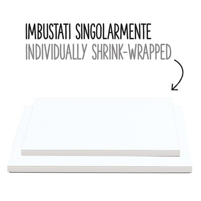 Cake Board Rettangolare Bianco 40 x 60 cm