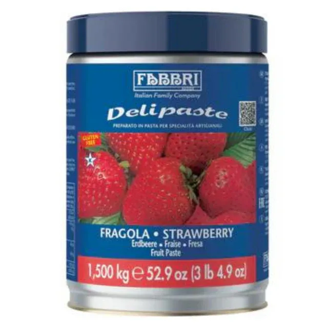 Pasta Delipaste Fragola Lattina Kg.1,500 Pasta Delipaste Fragola Lattina Kg.1,500