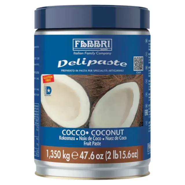 Pasta Delipaste Cocco Lattina Kg. 1,350 Fabbri Pasta Delipaste Cocco Lattina Kg. 1,350 Fabbri