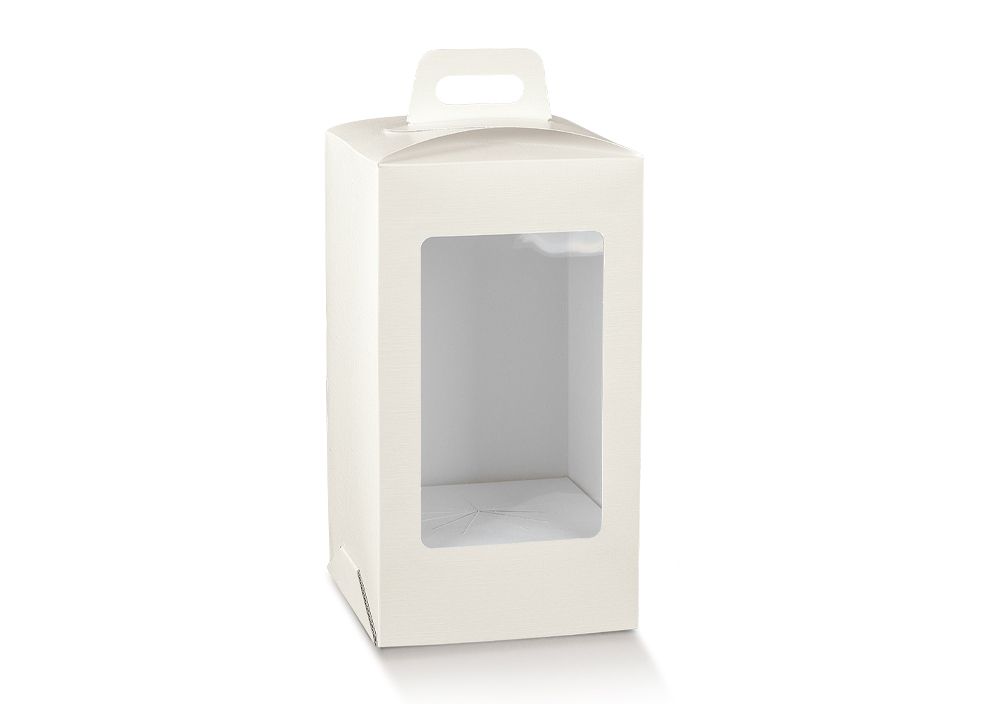 Scatola Uovo Pasqua Golosa Con Finestra Bianca 25 x 25 h.37