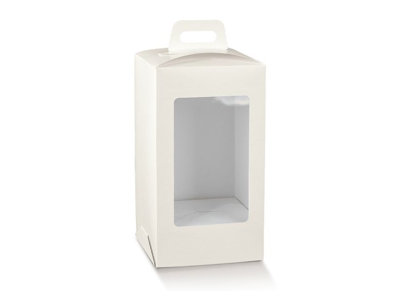 Scatola Uovo Pasqua Golosa Con Finestra Bianca 25 x 25 h.37